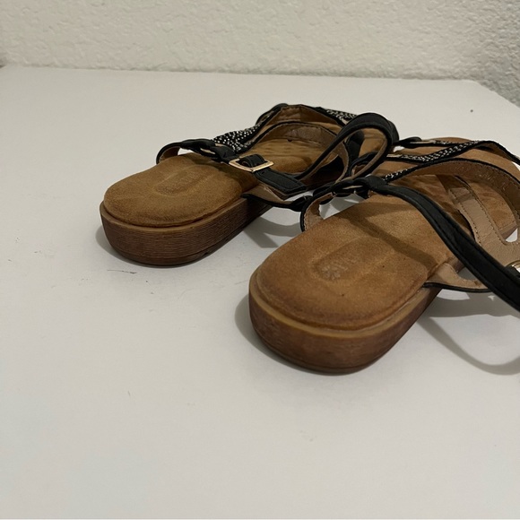 Patrizia ANNMAY Sandals by Spring Step Black Rhinestones Shoes Womens Size 10 - Picture 5 of 13